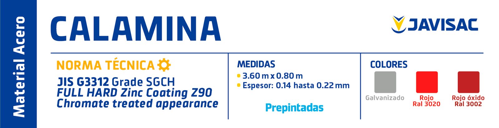 Ficha técnica: Calamina