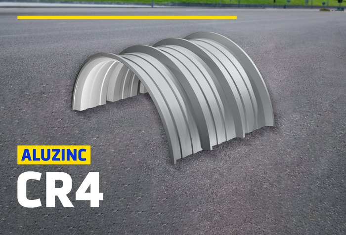 ALUZINC CR4 CURVO GRIS