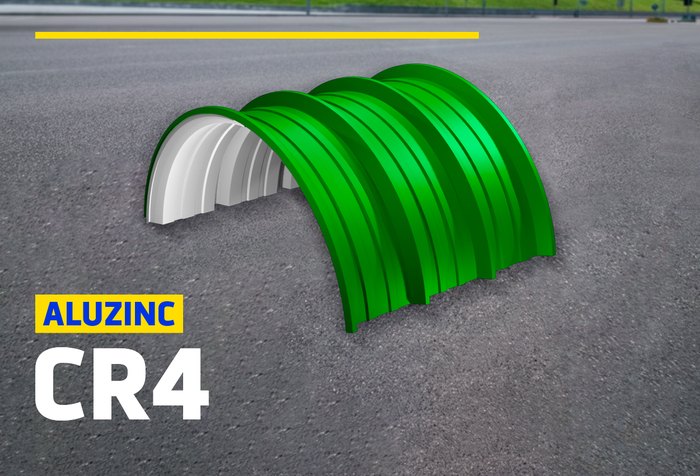ALUZINC CR4 CURVO VERDE