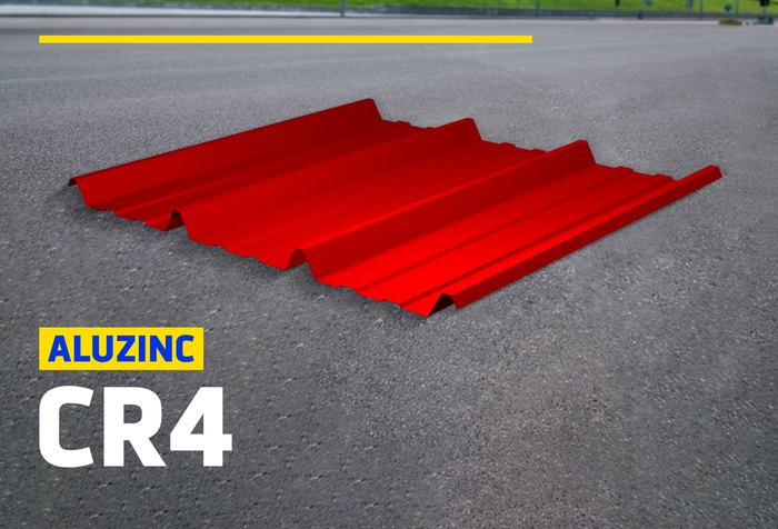ALUZINC CR4 RECTO ROJO