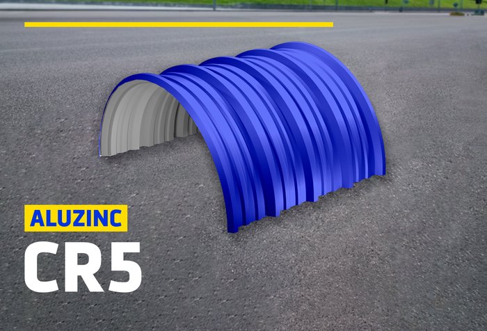 ALUZINC CR5 CURVO AZUL