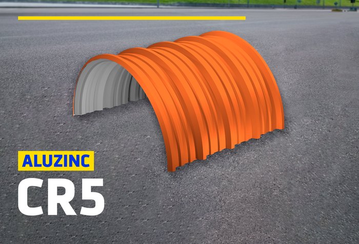 ALUZINC CR5 CURVO NARANJA