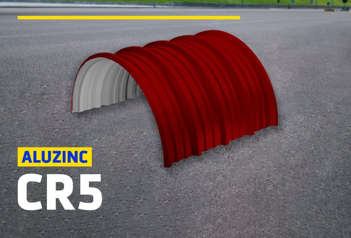 ALUZINC CR5 CURVO ROJO ÓXIDO