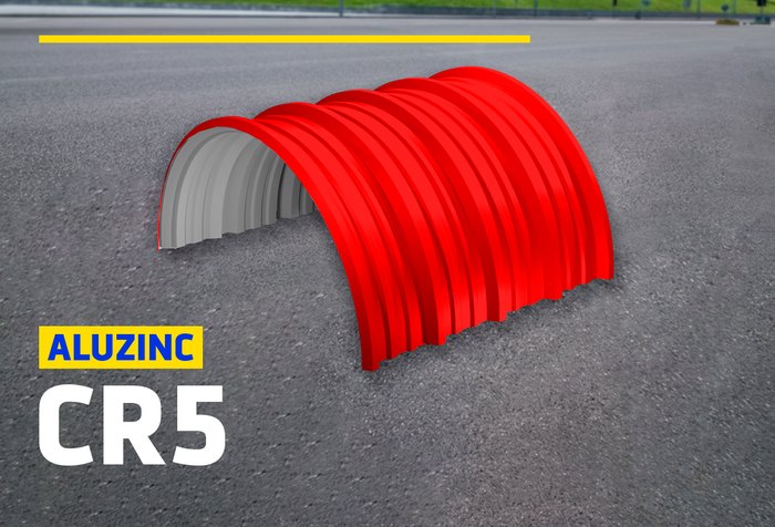 ALUZINC CR5 CURVO ROJO