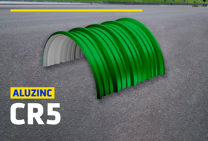 ALUZINC CR5 CURVO VERDE