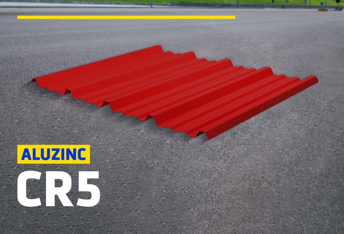 ALUZINC CR5 RECTO ROJO