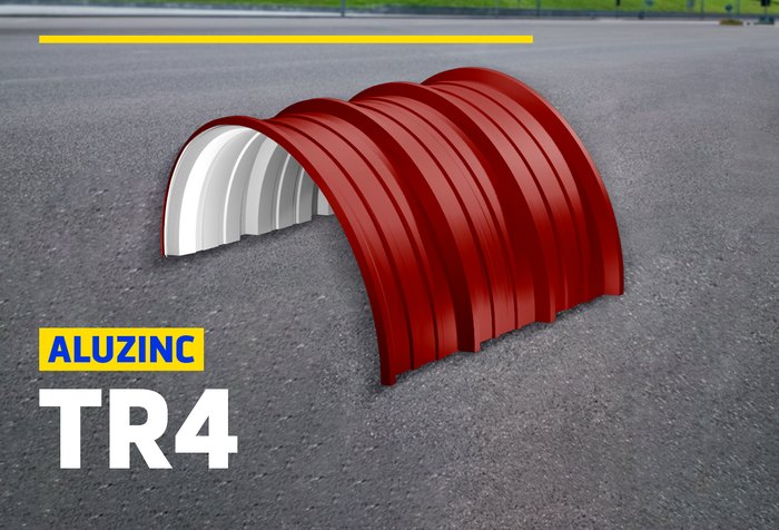 ALUZINC TR4 CURVO ROJO ÓXIDO