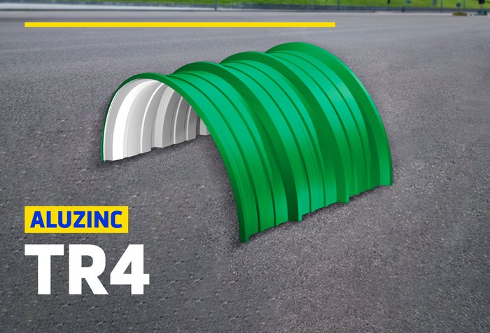 ALUZINC TR4 CURVO VERDE