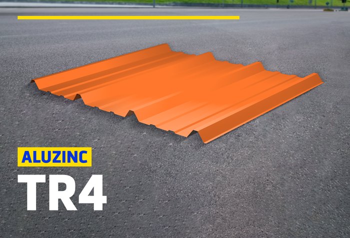 ALUZINC TR4 RECTO NARANJA