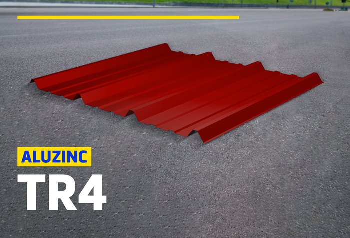 ALUZINC TR4 RECTO ROJO ÓXIDO