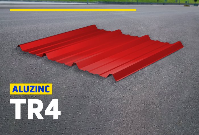 ALUZINC TR4 RECTO ROJO