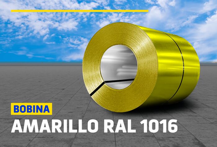 BOBINAS DE ALUZINC AMARILLO RAL 1016