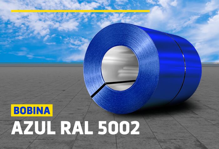 BOBINAS DE ALUZINC AZUL RAL 5002
