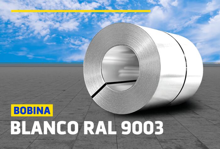 BOBINAS DE ALUZINC BLANCO RAL 9003
