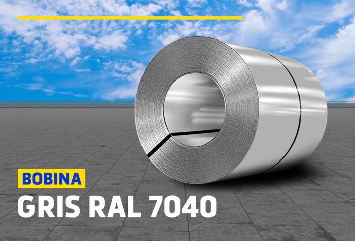 BOBINAS DE ALUZINC GRIS RAL 7040