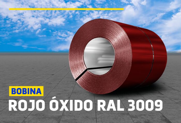 BOBINAS DE ALUZINC ROJO ÓXIDO RAL 3009