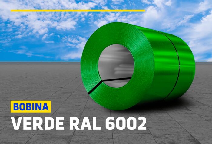 BOBINAS DE ALUZINC VERDE RAL 6002