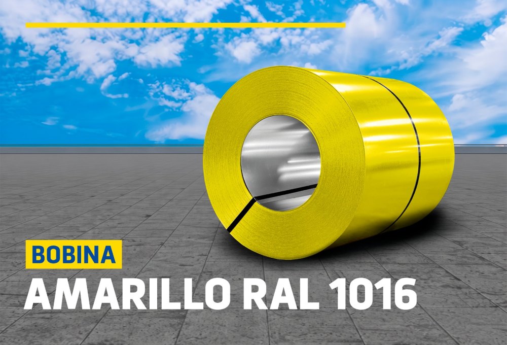 BOBINAS DE ALUZINC AMARILLO RAL 1016