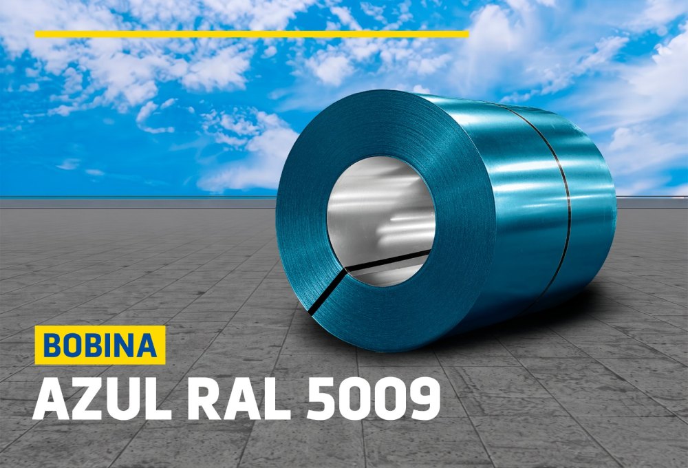 BOBINAS DE ALUZINC AZUL RAL 5009