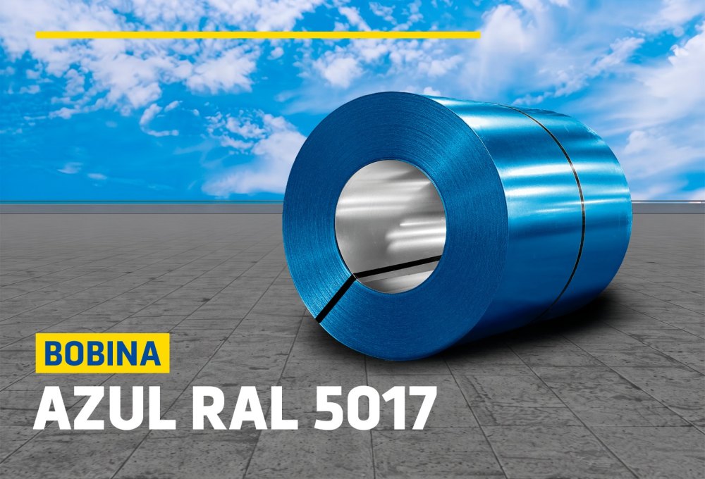 BOBINAS DE ALUZINC AZUL RAL 5017