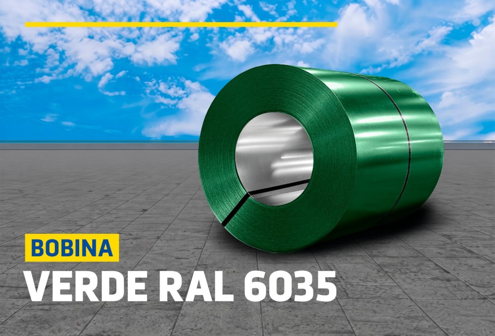 BOBINAS DE ALUZINC VERDE RAL 6035