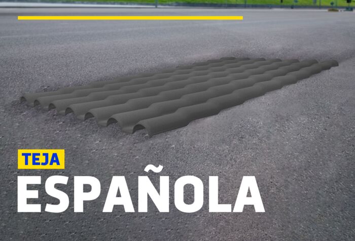 TEJA ESPAÑOLA UPVC GRIS