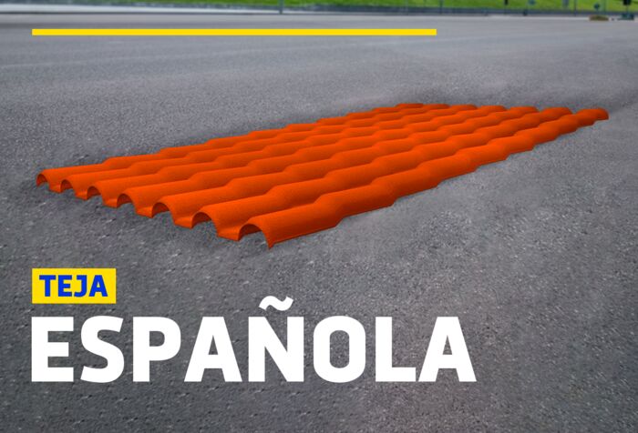 TEJA ESPAÑOLA UPVC NARANJA