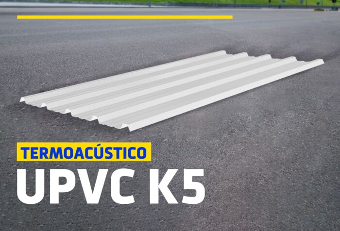 TECHO TERMOACÚSTICO UPVC K5 BLANCO
