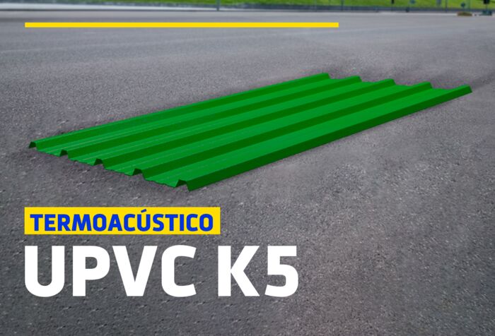 TECHO TERMOACÚSTICO UPVC K5 VERDE
