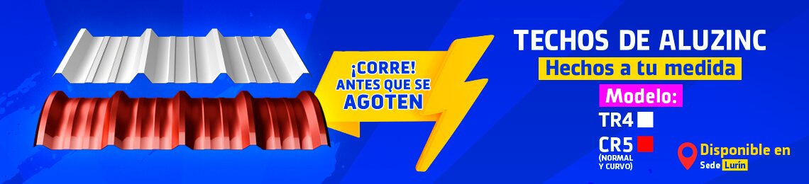 Techos de aluzinc en la sede de Lurín